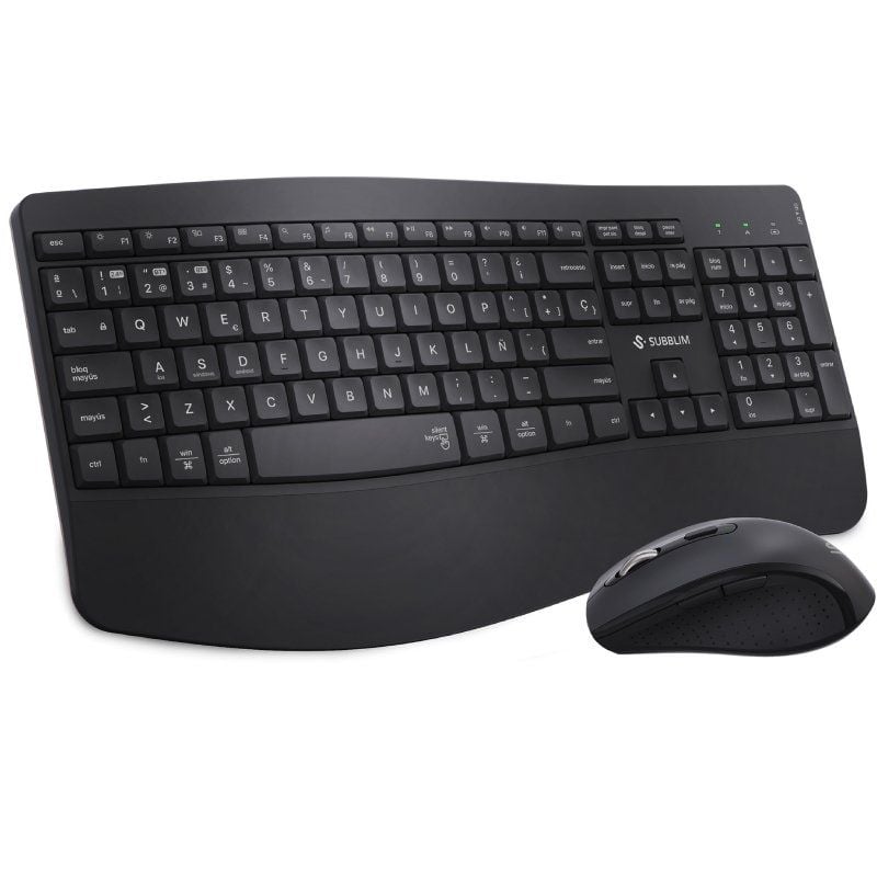 Teclado y Ratón Inalámbrico Subblim Combo Dual Office Prowave
Negro