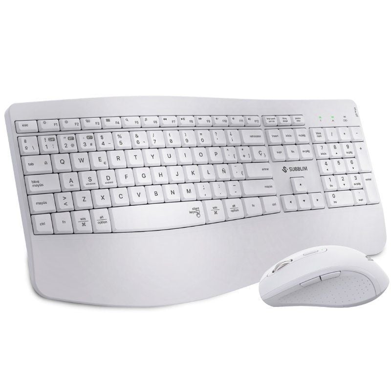 Teclado y Ratón Inalámbrico Subblim Combo Dual Office Prowave
Blanco