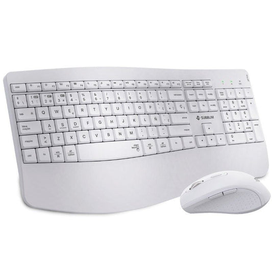Teclado y Ratón Inalámbrico Subblim Combo Dual Office Prowave
Blanco