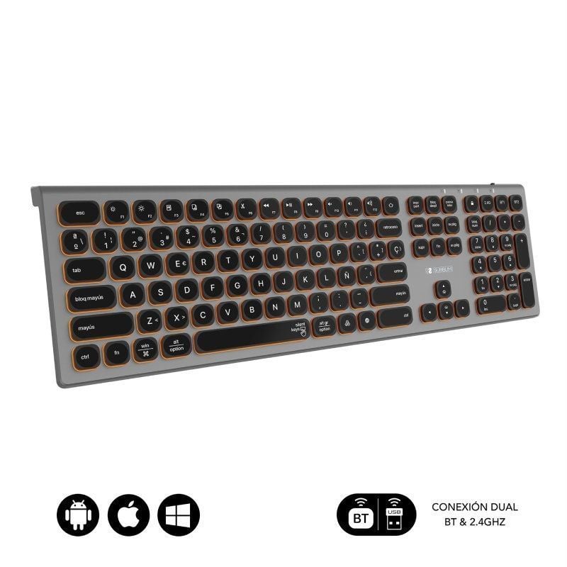 Teclado Inalámbrico Subblim Master
Gris y Negro