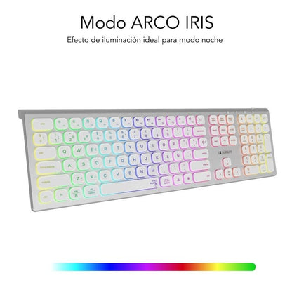Teclado Inalámbrico Subblim Master
Plata y Blanco