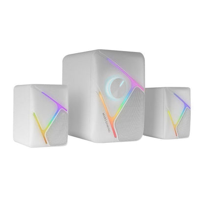 Mars Gaming Altavoces MS-H21 2.1 35W RGB Blanco