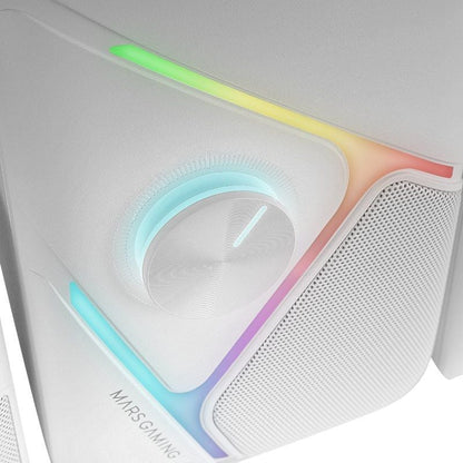 Mars Gaming Altavoces MS-H21 2.1 35W RGB Blanco