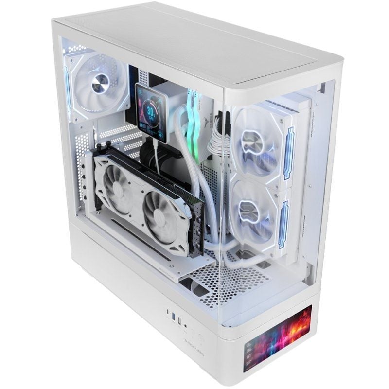 Caja Gaming Semitorre Mars Gaming MC-LCDPRO
Blanca
