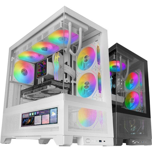 Caja Gaming Semitorre Mars Gaming MC-LCDX
Blanca