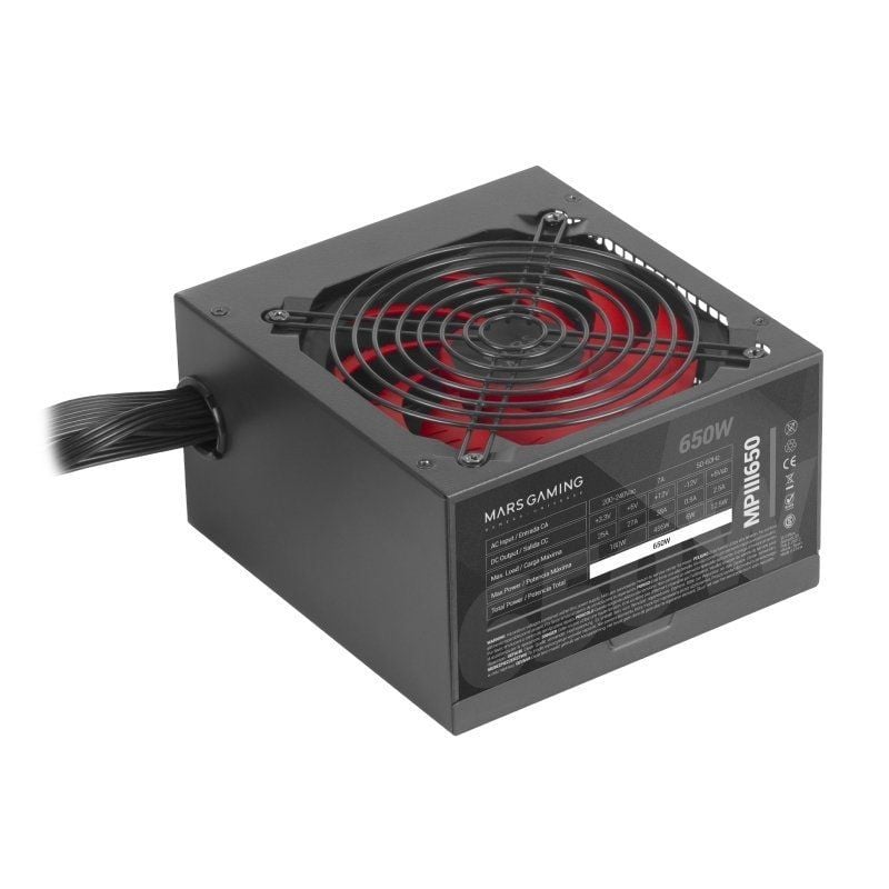 MARS GAMING Fuente Alimentacion MPIII 650W,Silent