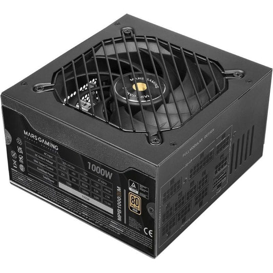 Fuente de Alimentación Mars Gaming MPB1000SIM
1000W
Ventilador 14cm
80 Plus Gold