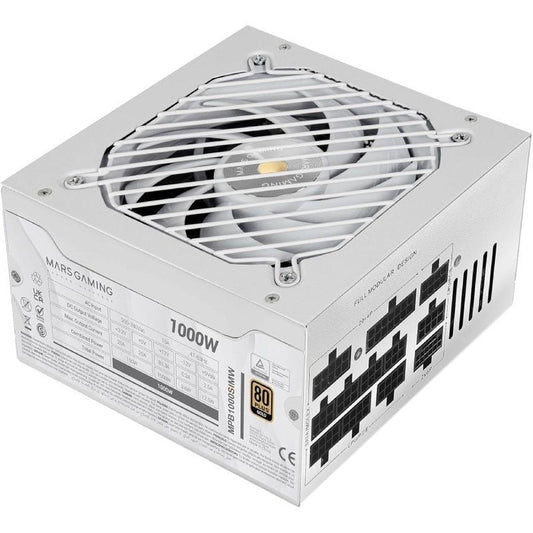Fuente de Alimentación Mars Gaming MPB1000SIM
1000W
Ventilador 14cm
80 Plus Gold
Blanca