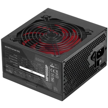 Fuente de Alimentación Mars Gaming MPIII550P
550W
Ventilador 12cm
