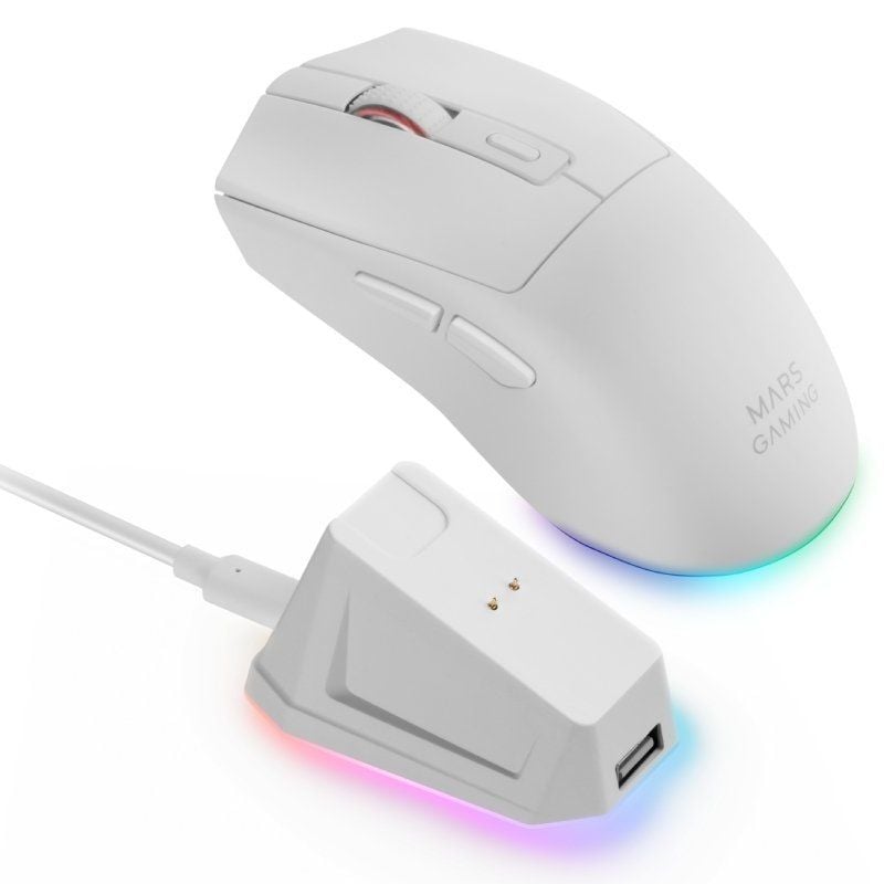 Mars Gaming Raton Ultraligero MMT3 blanco