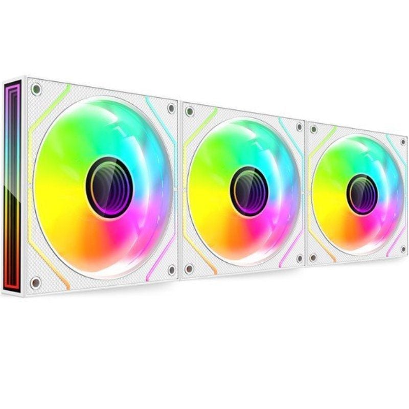Pack 3 Ventiladores Mars Gaming MF-3DPROKIT
12cm + HUB + Mando a Distancia
ARGB
Blanco