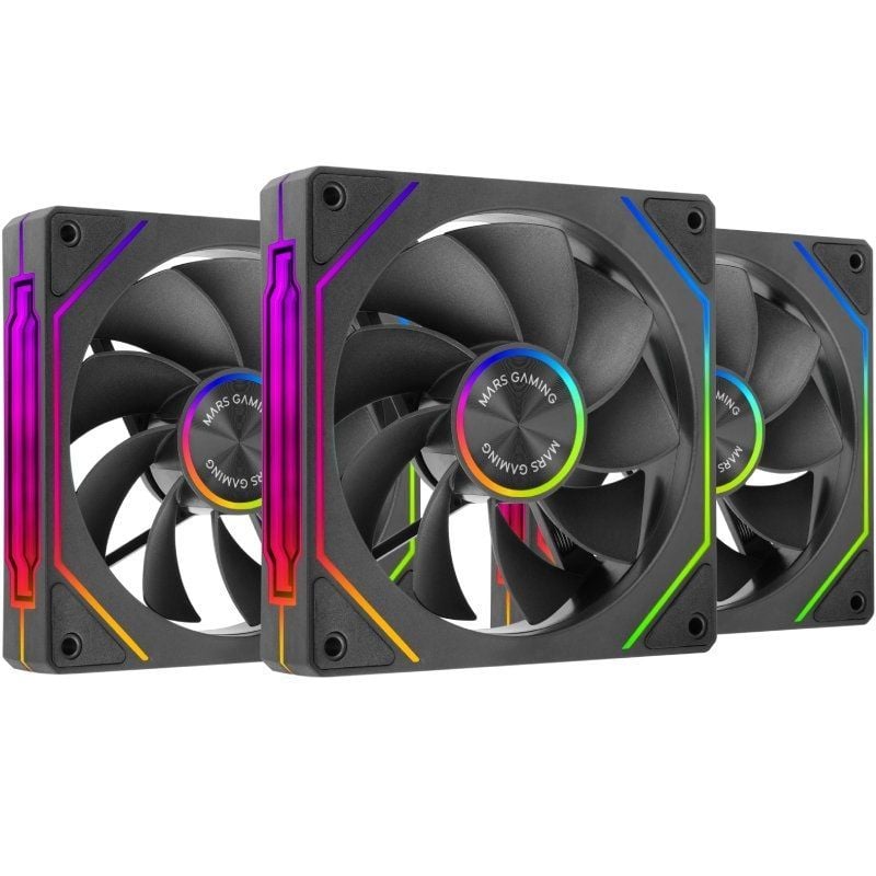 Pack 3 Ventiladores Invertidos Mars Gaming MF-LINKFINITYKIT2R
12cm
ARGB