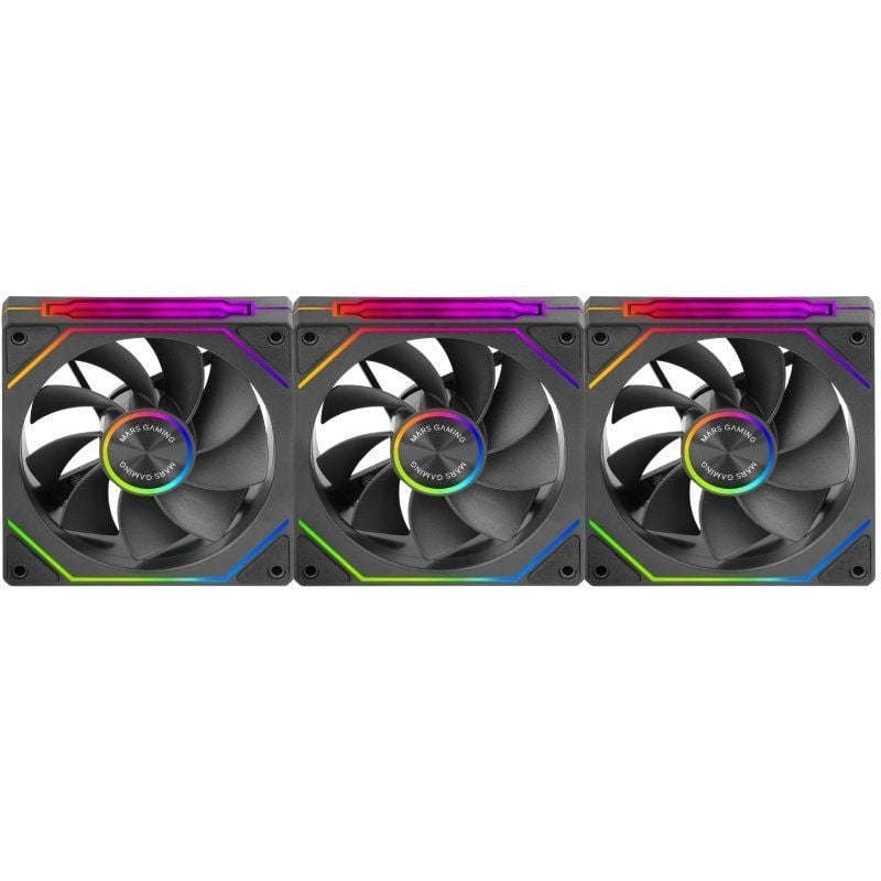 Pack 3 Ventiladores Invertidos Mars Gaming MF-LINKFINITYKIT2R
12cm
ARGB