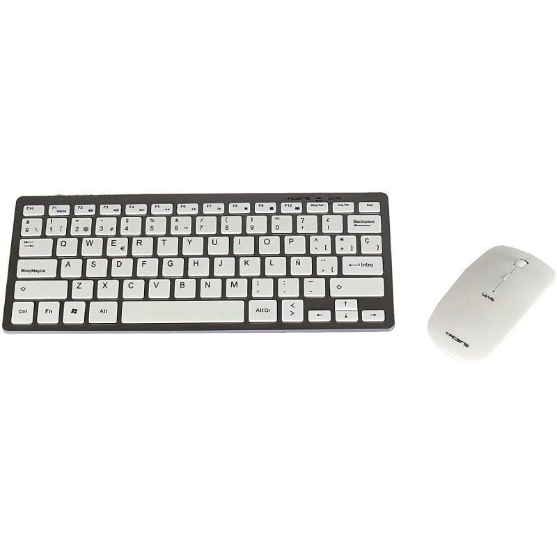 Tacens Levis Teclado+Ratón Inalámbrico Blanco Ultr