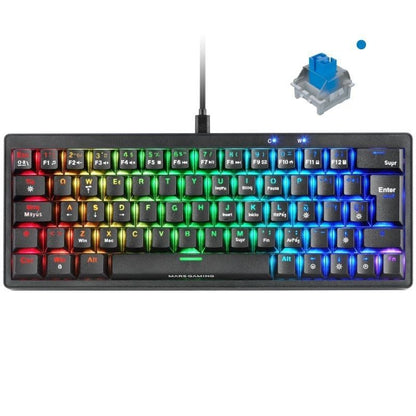 Teclado Gaming Mecánico Mars Gaming MKMINIPRO
Switch Azul
Negro