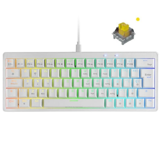 Teclado Gaming Mecánico Mars Gaming MKMINIPRO
Switch Amarillo
Blanco