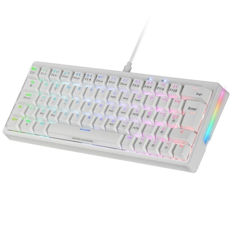 Teclado Gaming Mecánico Mars Gaming MKMINIPRO
Switch Amarillo
Blanco