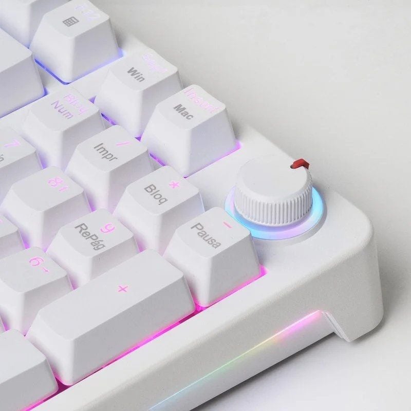 Mars Gaming Teclado MKPROWBES BlueSwitch RGB White