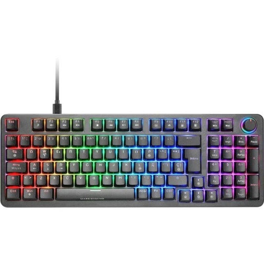 Mars Gaming Tecl. MKPROYES Silent Switch RGB Negro