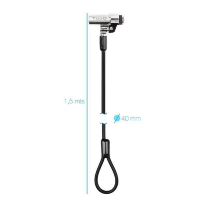 Cable de Seguridad Tipo NANO para Portátiles TooQ TQCLKC0045-G
1.5m
