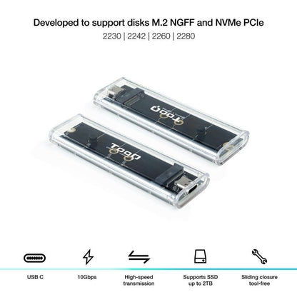 Caja Externa para Disco SSD M.2 NVMe TooQ TQE-2200
USB 3.2
Sin tornillos