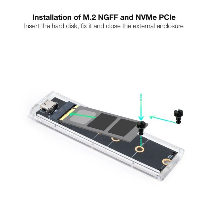 Caja Externa para Disco SSD M.2 NVMe TooQ TQE-2200
USB 3.2
Sin tornillos