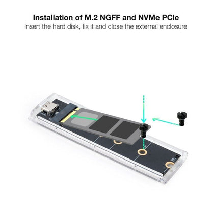 Caja Externa para Disco SSD M.2 NVMe TooQ TQE-2200
USB 3.2
Sin tornillos