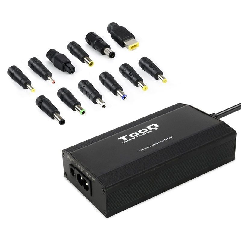 Cargador de Portátil TooQ TQLC-100BS01M
100W
Manual
12 Conectores
Voltaje 12-24V
1 USB