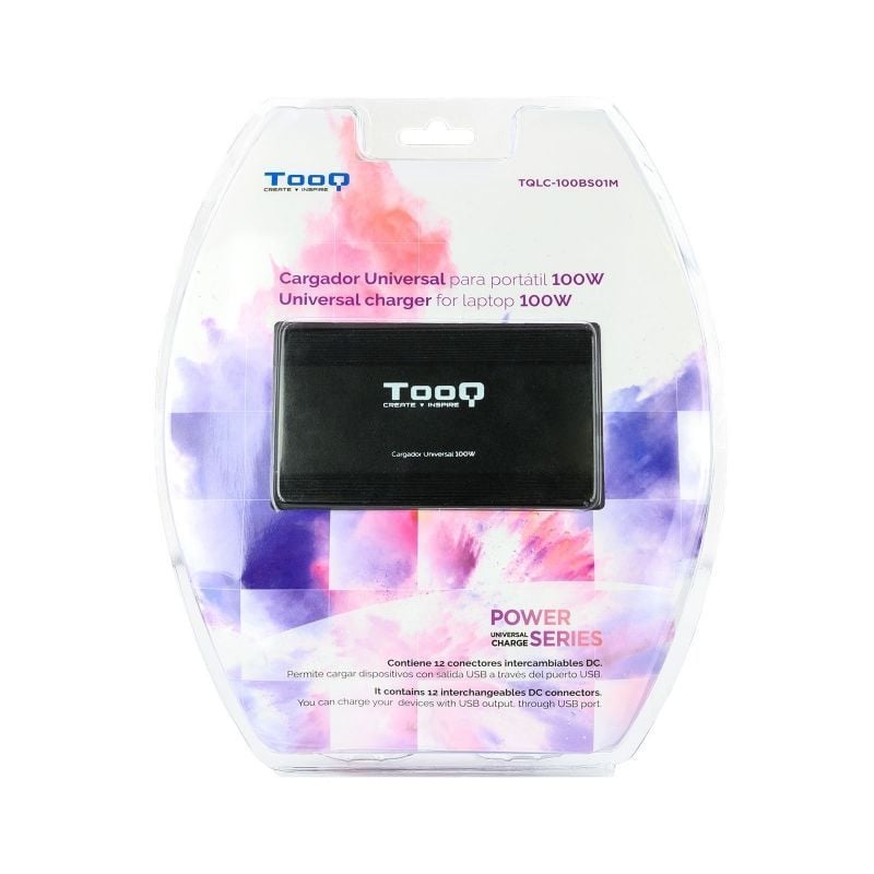 Cargador de Portátil TooQ TQLC-100BS01M
100W
Manual
12 Conectores
Voltaje 12-24V
1 USB