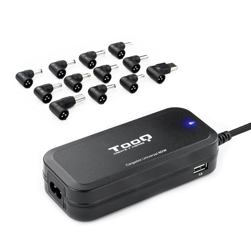 Cargador de Portátil TooQ TQLC-90BS02AT
90W
Automático
12 Conectores
Voltaje 12-20V
1 USB