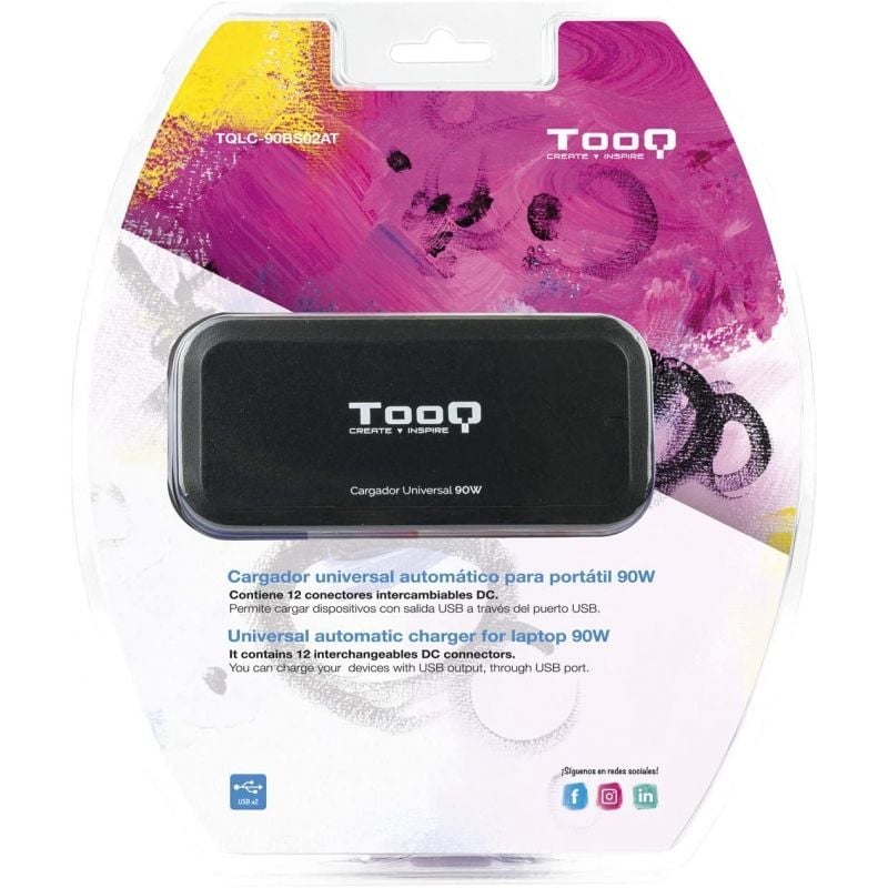 Tooq Cargador universal portátil automático 90w
