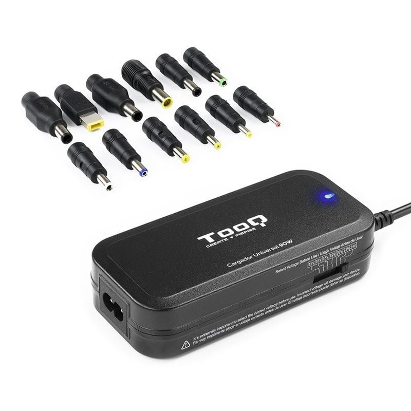 Tooq Cargador portátil 90W manual 12 conectores