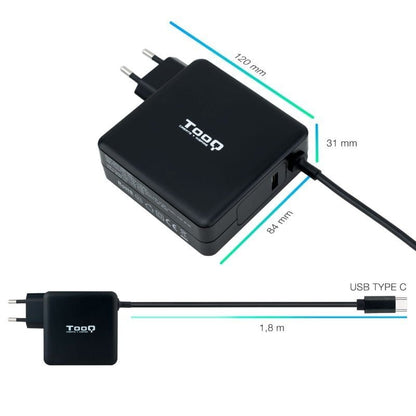 Cargador de Portátil TooQ TQLC-USBC90PD USB Tipo-C
90W
Automático
Voltaje 5-20V