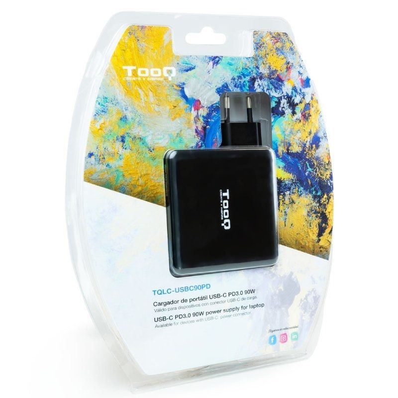 Cargador de Portátil TooQ TQLC-USBC90PD USB Tipo-C
90W
Automático
Voltaje 5-20V