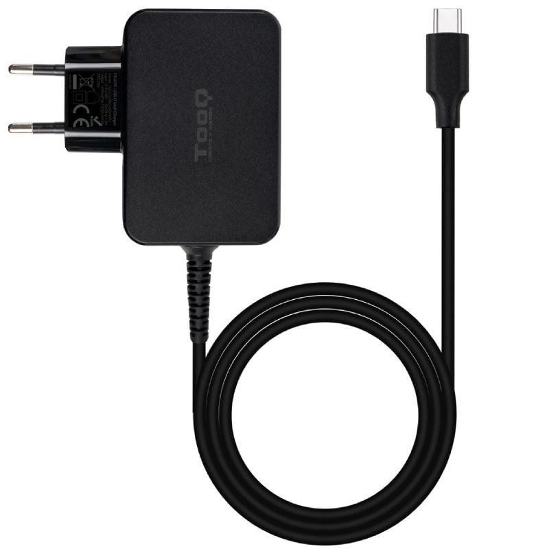 Tooq Cargador portátil GAN USB-C PD 45W Negro