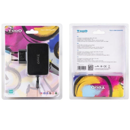 Tooq Cargador portátil GAN USB-C PD 45W Negro
