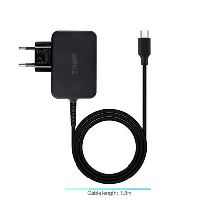 Tooq Cargador portatil GAN USB-C PD 65W Negro