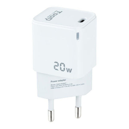 Cargador de Pared TooQ TQWC-PD20WT
1xUSB Tipo-C
20W
Blanco