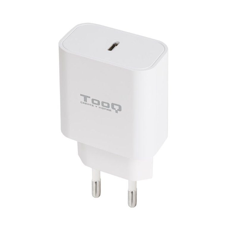 Tooq Cargador pared USB-C PD3.0 20W Blanco