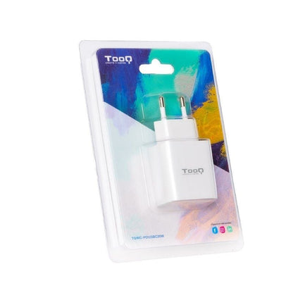 Tooq Cargador pared USB-C PD3.0 20W Blanco