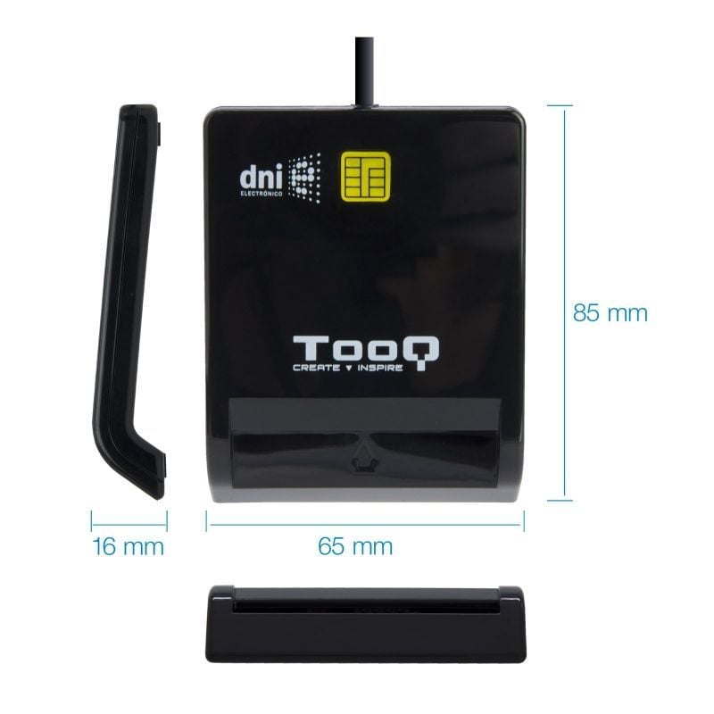 Tooq Lector de tarjetas DNIE usb 2.0 negro