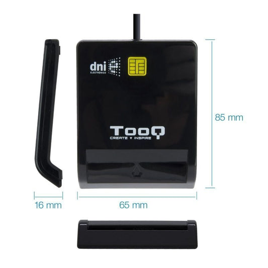 Tooq Lector de tarjetas DNIE usb 2.0 negro