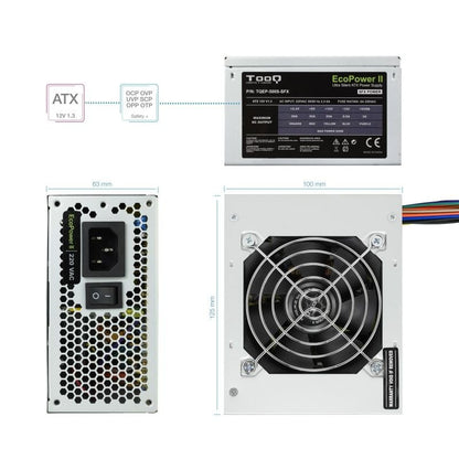 Fuente de Alimentación SFX TooQ TQEP-500S-SFX
500W
Ventilador 8cm