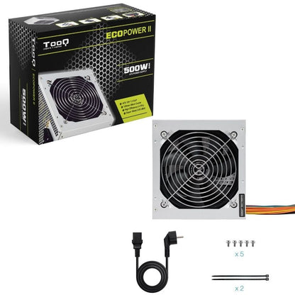 Fuente de Alimentación TooQ TQEP-500SSE
500W
Ventilador 12cm