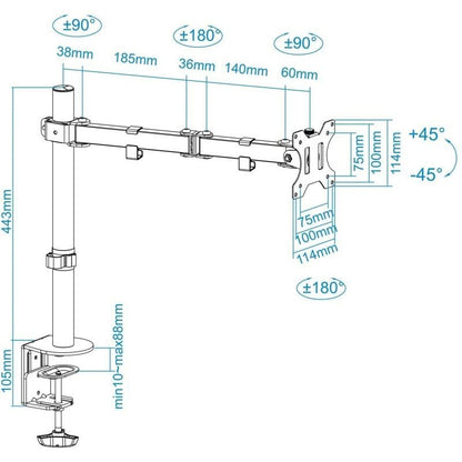 Soporte de Mesa para Monitor TooQ DB1032TN-B
Giratorio
Inclinable
hasta 8kg