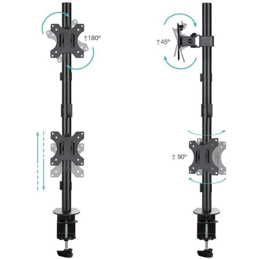 Tooq DB1233TNV-B Soporte mesa 2 brazos vertical