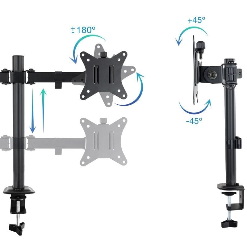 Soporte de Mesa para 2 Monitores TooQ DB1802TN-B
Giratorio
Inclinable
hasta 8kg