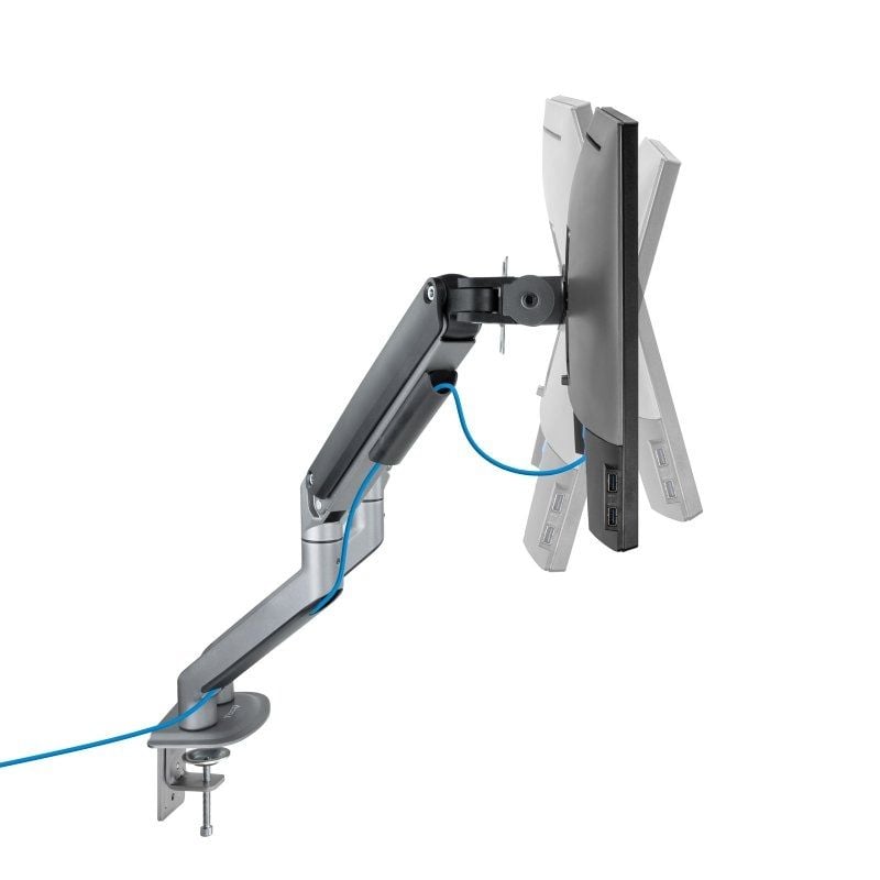 Soporte de Mesa para 2 Monitores TooQ DB4132TNR-G
Giratorio
Inclinable
hasta 9kg