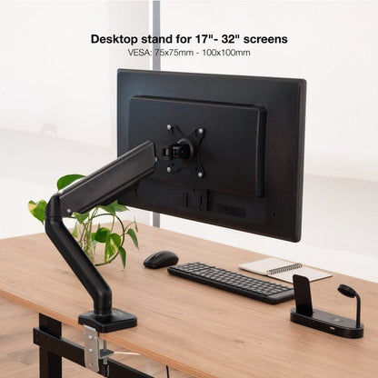 Tooq DB5032TNR-B Soporte mesa 1 brazo 17"-32"