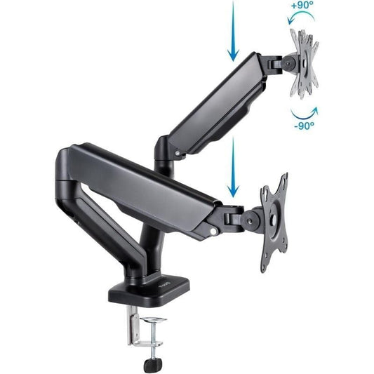 Soporte de Mesa para 2 Monitores TooQ DB5132TNR-B
Giratorio
Inclinable
hasta 9kg